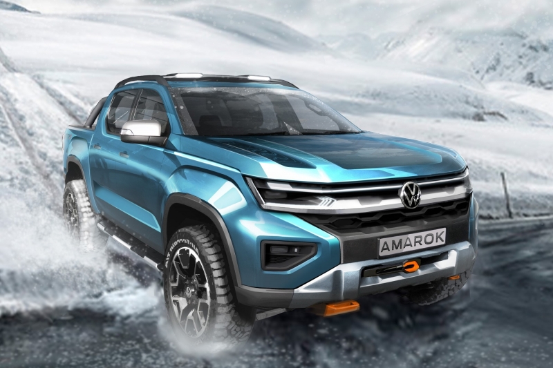 Volkswagen навёл резкость на новый Amarok: второй тизер, премьера в 2022 году